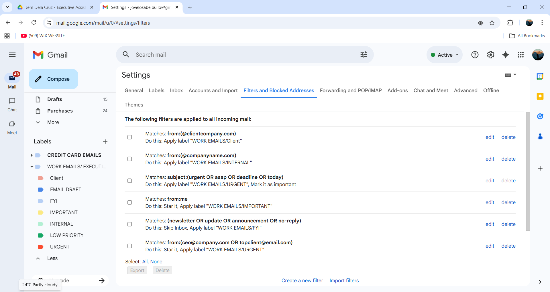 Email Management Showcase